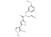 N-allyl-N-(3-methoxybenzyl)-1',5'-dimethyl-1'H,2H-3,4'-bipyrazole-5-carboxamide