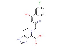 5-[(6-chloro-4-hydroxy-2-quinolinyl)methyl]-4,5,6,7-tetrahydro-1H-imidazo[4,5-c]pyridine-4-carboxylic acid