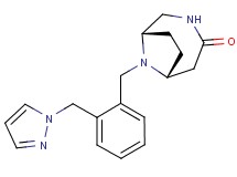 (1S*,6R*)-9-[2-(1H-pyrazol-1-ylmethyl)benzyl]-3,9-diazabicyclo[4.2.1]nonan-4-one