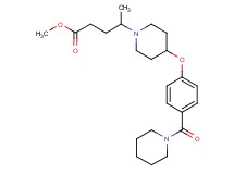 methyl 4-{4-[4-(1-piperidinylcarbonyl)phenoxy]-1-piperidinyl}pentanoate
