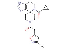 5-(cyclopropylcarbonyl)-1'-[(3-methylisoxazol-5-yl)acetyl]-1,5,6,7-tetrahydrospiro[imidazo[4,5-c]pyridine-4,4'-piperidine]