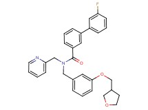 3'-fluoro-N-(2-pyridinylmethyl)-N-[3-(tetrahydro-3-furanylmethoxy)benzyl]-3-biphenylcarboxamide