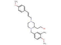 2-{1-(4-methoxy-3-methylbenzyl)-4-[(2E)-3-(4-methoxyphenyl)-2-propen-1-yl]-2-piperazinyl}ethanol