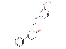 2-{2-[(6-methoxypyrimidin-4-yl)amino]ethyl}-6-phenyl-4,5-dihydropyridazin-3(2H)-one