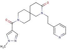9-[(1-methyl-1H-pyrazol-4-yl)carbonyl]-2-(2-pyridin-3-ylethyl)-2,9-diazaspiro[5.5]undecan-3-one