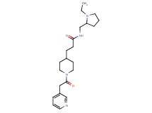 N-[(1-ethyl-2-pyrrolidinyl)methyl]-3-[1-(3-pyridinylacetyl)-4-piperidinyl]propanamide