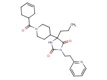 5-[1-(3-cyclohexen-1-ylcarbonyl)-4-piperidinyl]-5-propyl-3-[2-(2-pyridinyl)ethyl]-2,4-imidazolidinedione