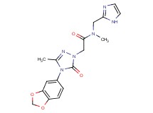 2-[4-(1,3-benzodioxol-5-yl)-3-methyl-5-oxo-4,5-dihydro-1H-1,2,4-triazol-1-yl]-N-(1H-imidazol-2-ylmethyl)-N-methylacetamide