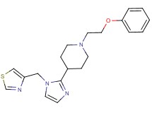 1-(2-phenoxyethyl)-4-[1-(1,3-thiazol-4-ylmethyl)-1H-imidazol-2-yl]piperidine