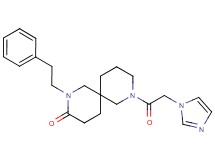 8-(1H-imidazol-1-ylacetyl)-2-(2-phenylethyl)-2,8-diazaspiro[5.5]undecan-3-one