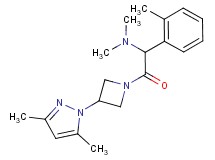 2-[3-(3,5-dimethyl-1H-pyrazol-1-yl)-1-azetidinyl]-N,N-dimethyl-1-(2-methylphenyl)-2-oxoethanamine