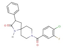 8-(4-chloro-3-fluorobenzoyl)-3-phenyl-1,8-diazaspiro[4.5]decan-2-one