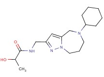 N-[(5-cyclohexyl-5,6,7,8-tetrahydro-4H-pyrazolo[1,5-a][1,4]diazepin-2-yl)methyl]-2-hydroxypropanamide