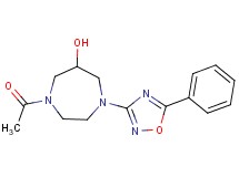 1-acetyl-4-(5-phenyl-1,2,4-oxadiazol-3-yl)-1,4-diazepan-6-ol