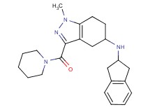 N-(2,3-dihydro-1H-inden-2-yl)-1-methyl-3-(1-piperidinylcarbonyl)-4,5,6,7-tetrahydro-1H-indazol-5-amine