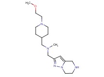 1-[1-(2-methoxyethyl)-4-piperidinyl]-N-methyl-N-(4,5,6,7-tetrahydropyrazolo[1,5-a]pyrazin-2-ylmethyl)methanamine
