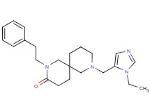 8-[(1-ethyl-1H-imidazol-5-yl)methyl]-2-(2-phenylethyl)-2,8-diazaspiro[5.5]undecan-3-one