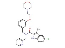 5-chloro-3-methyl-N-{3-[2-(4-morpholinyl)ethoxy]benzyl}-N-(2-pyridinylmethyl)-1H-indole-2-carboxamide