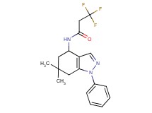 N-(6,6-dimethyl-1-phenyl-4,5,6,7-tetrahydro-1H-indazol-4-yl)-3,3,3-trifluoropropanamide