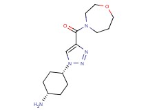 cis-4-[4-(1,4-oxazepan-4-ylcarbonyl)-1H-1,2,3-triazol-1-yl]cyclohexanamine