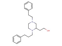 2-[4-(2-phenylethyl)-1-(3-phenylpropyl)-2-piperazinyl]ethanol