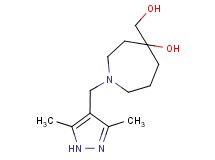 1-[(3,5-dimethyl-1H-pyrazol-4-yl)methyl]-4-(hydroxymethyl)azepan-4-ol