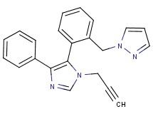 1-[2-(4-phenyl-1-prop-2-yn-1-yl-1H-imidazol-5-yl)benzyl]-1H-pyrazole