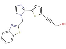 3-{5-[1-(1,3-benzothiazol-2-ylmethyl)-1H-imidazol-2-yl]-2-thienyl}prop-2-yn-1-ol