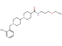 N-(3-ethoxypropyl)-1'-(2-methylbenzyl)-1,4'-bipiperidine-4-carboxamide