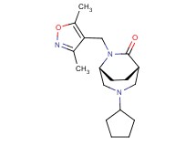 (1S*,5R*)-3-cyclopentyl-6-[(3,5-dimethyl-4-isoxazolyl)methyl]-3,6-diazabicyclo[3.2.2]nonan-7-one