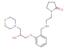 1-[2-({2-[2-hydroxy-3-(4-thiomorpholinyl)propoxy]benzyl}amino)ethyl]-2-pyrrolidinone