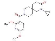 2-cyclopropyl-9-[(2,6-dimethoxypyridin-3-yl)carbonyl]-2,9-diazaspiro[5.5]undecan-3-one