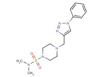 N,N-dimethyl-4-[(1-phenyl-1H-1,2,3-triazol-4-yl)methyl]piperazine-1-sulfonamide