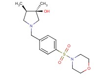 (3R*,4R*)-3,4-dimethyl-1-[4-(4-morpholinylsulfonyl)benzyl]-3-pyrrolidinol