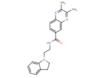 N-[2-(2,3-dihydro-1H-indol-1-yl)ethyl]-2,3-dimethyl-6-quinoxalinecarboxamide