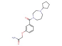 2-{3-[(4-cyclopentyl-1,4-diazepan-1-yl)carbonyl]phenoxy}acetamide