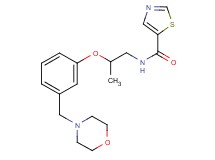 N-{2-[3-(4-morpholinylmethyl)phenoxy]propyl}-1,3-thiazole-5-carboxamide