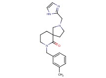 2-(1H-imidazol-2-ylmethyl)-7-(3-methylbenzyl)-2,7-diazaspiro[4.5]decan-6-one