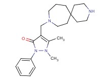 4-(3,9-diazaspiro[5.6]dodec-9-ylmethyl)-1,5-dimethyl-2-phenyl-1,2-dihydro-3H-pyrazol-3-one