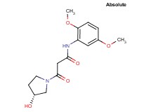 N-(2,5-dimethoxyphenyl)-3-[(3R)-3-hydroxypyrrolidin-1-yl]-3-oxopropanamide