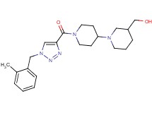 (1'-{[1-(2-methylbenzyl)-1H-1,2,3-triazol-4-yl]carbonyl}-1,4'-bipiperidin-3-yl)methanol