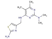 N~4~-[(2-amino-1,3-thiazol-4-yl)methyl]-N~2~,N~2~,5,6-tetramethylpyrimidine-2,4-diamine