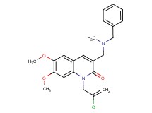 3-{[benzyl(methyl)amino]methyl}-1-(2-chloro-2-propen-1-yl)-6,7-dimethoxy-2(1H)-quinolinone