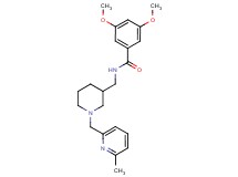 3,5-dimethoxy-N-({1-[(6-methyl-2-pyridinyl)methyl]-3-piperidinyl}methyl)benzamide