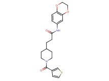 N-(2,3-dihydro-1,4-benzodioxin-6-yl)-3-[1-(3-thienylcarbonyl)-4-piperidinyl]propanamide