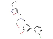 7-(3-chlorophenyl)-4-[(3-ethylisoxazol-5-yl)methyl]-2,3,4,5-tetrahydro-1,4-benzoxazepin-9-ol