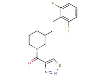 3-[2-(2,6-difluorophenyl)ethyl]-1-(1,2,3-thiadiazol-4-ylcarbonyl)piperidine
