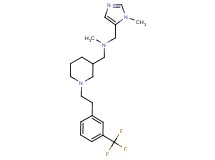 N-methyl-1-(1-methyl-1H-imidazol-5-yl)-N-[(1-{2-[3-(trifluoromethyl)phenyl]ethyl}piperidin-3-yl)methyl]methanamine