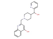 2-({4-[hydroxy(pyridin-2-yl)methyl]piperidin-1-yl}methyl)quinolin-4-ol