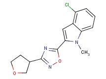 4-chloro-1-methyl-2-[3-(tetrahydrofuran-3-yl)-1,2,4-oxadiazol-5-yl]-1H-indole